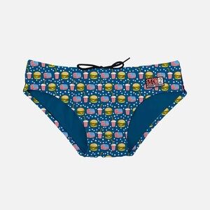 MC2 Saint Barth Blue Swim Briefs Size 2 🍔 🇺🇸
